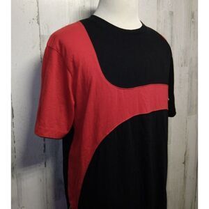 Rise As 1NE Red Zip Up Long T-Shirt Exclusive Design Men's Size 2XL Casual